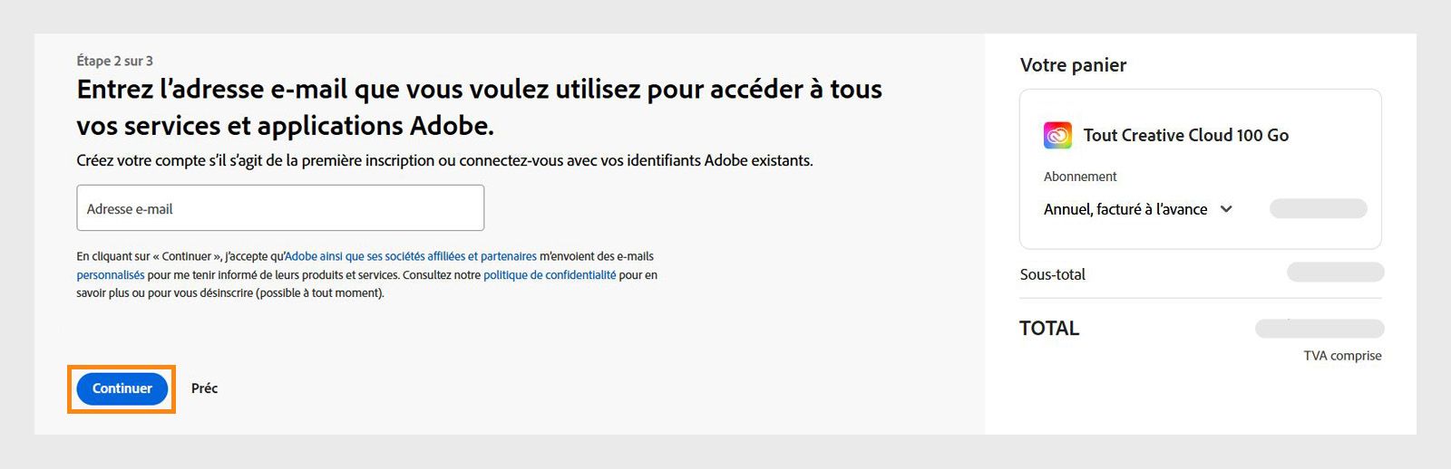 Modifiez les détails de facturation et de paiement