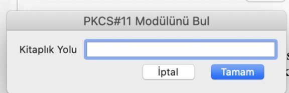 Kitaplık yolunu girin