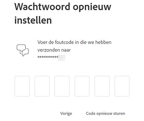 Verificatiecode invoeren