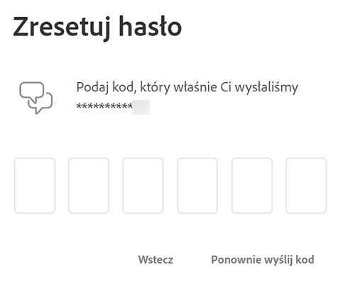 Wprowadzanie kodu weryfikacyjnego