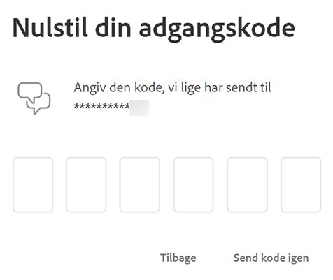 Angiv bekræftelseskode