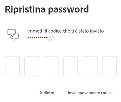 Immetti il codice di verifica