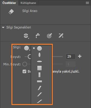Silgi şekilleri