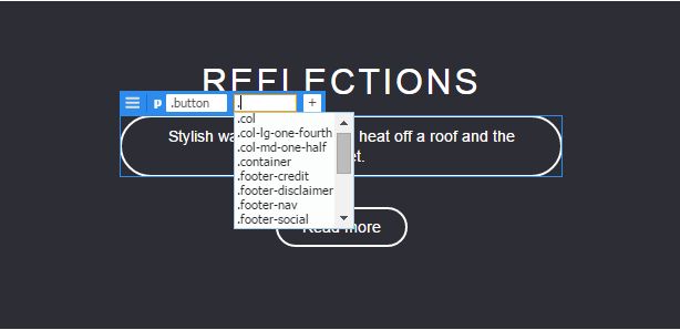 Zobrazení elementu pro daný element