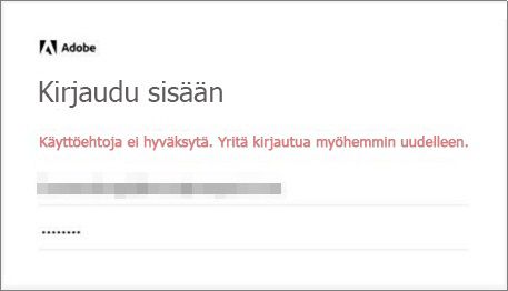 Loppukäyttäjän käyttöoikeussopimusvirhe