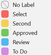Explore various label options in Adobe Bridge.