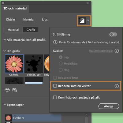 Återge mappade verk som en vektor