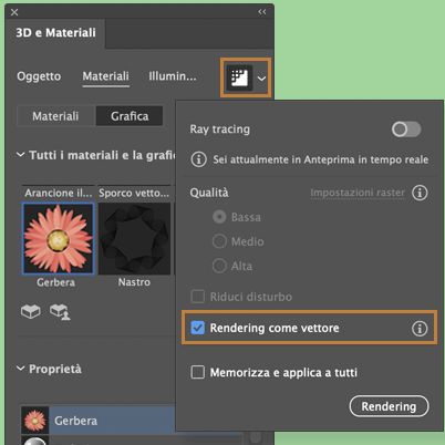 Rendering mappa grafica come vettoriale