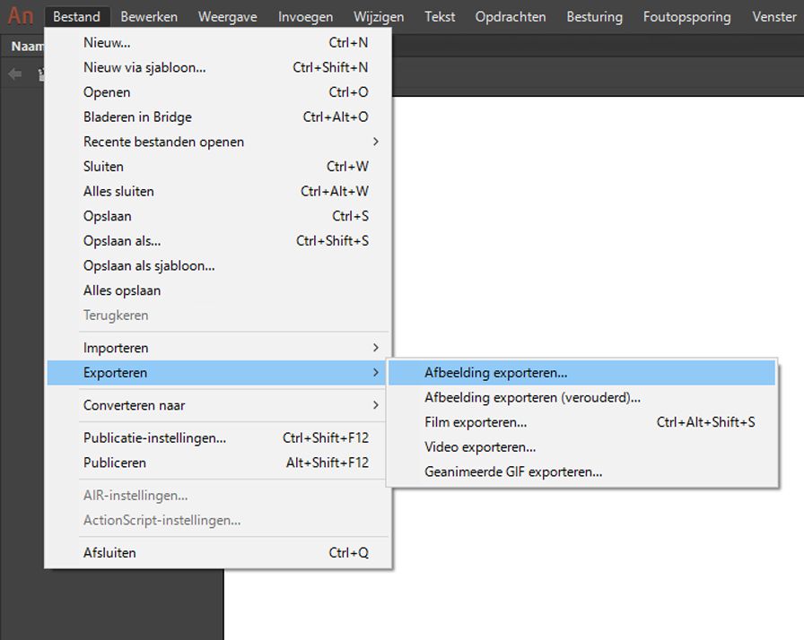Afbeelding exporteren
