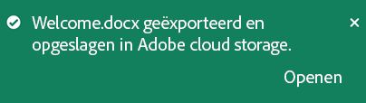 Exporteer PDF met de mobiele app van Acrobat Reader.
