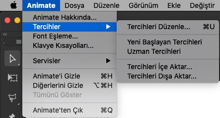 Uygulama tercihlerini dışa aktarma
