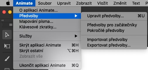 Export předvoleb aplikace