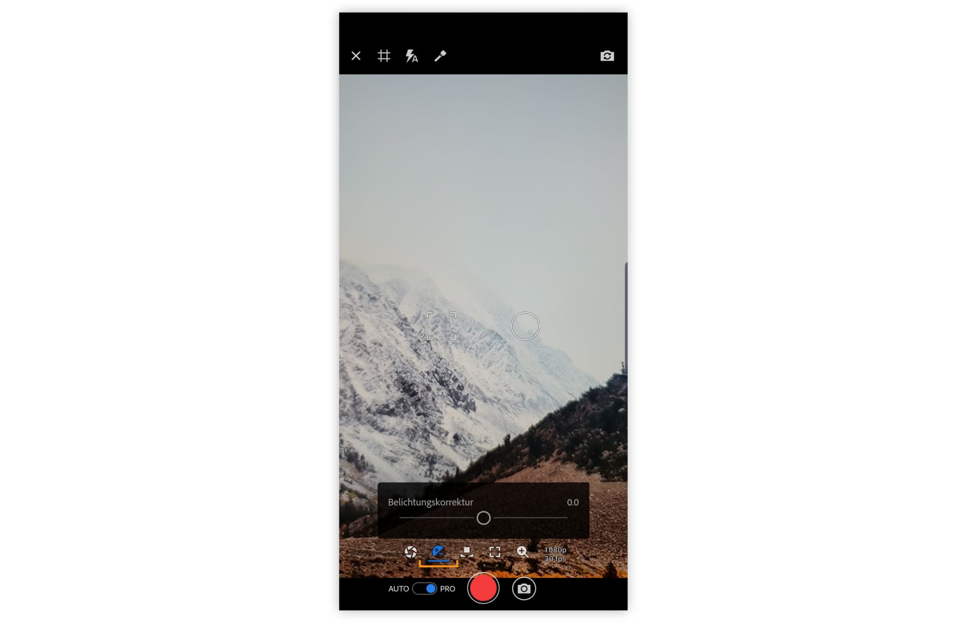 Belichtungskorrektur in Premiere Rush