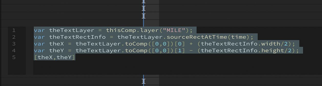 Cliquez dans l’éditeur pour activer l’édition dans le modificateur d’expression