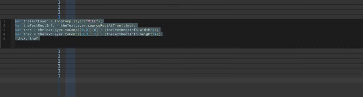 Klick in den Editor, um die Bearbeitung im Expression-Editor zu aktivieren