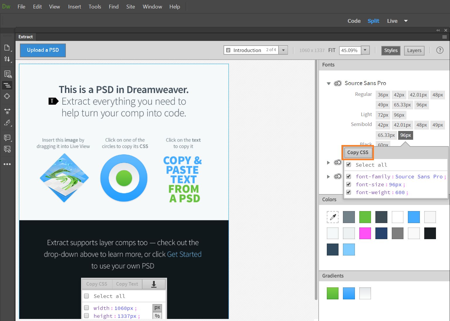 استخراج الخطوط
