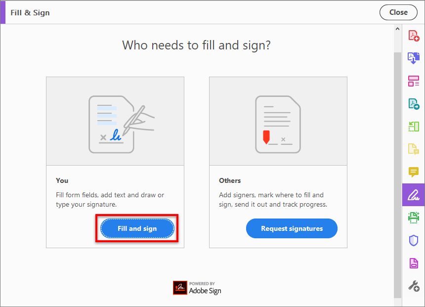 Fill & Sign होम