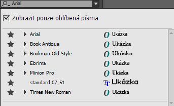 Seznam oblíbených písem