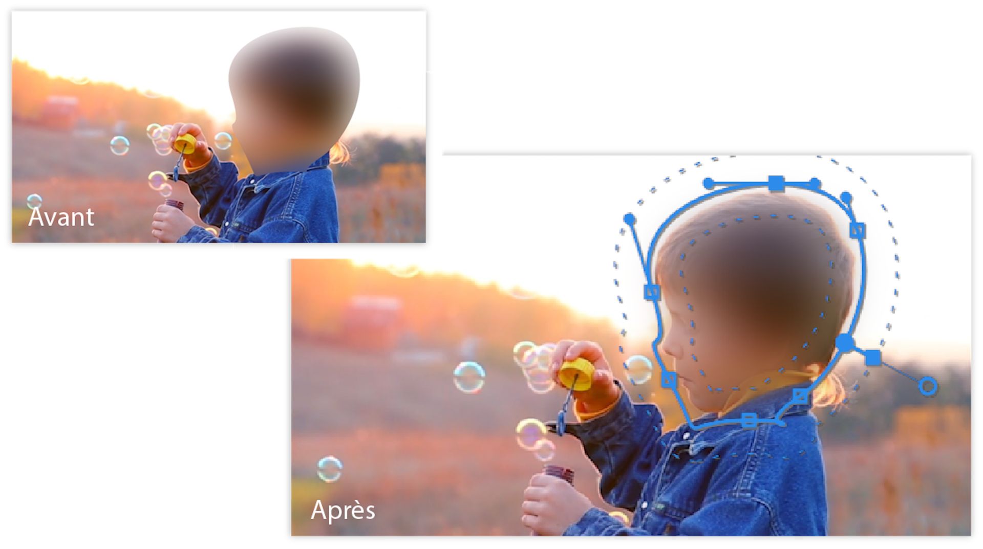 masque de contour progressif