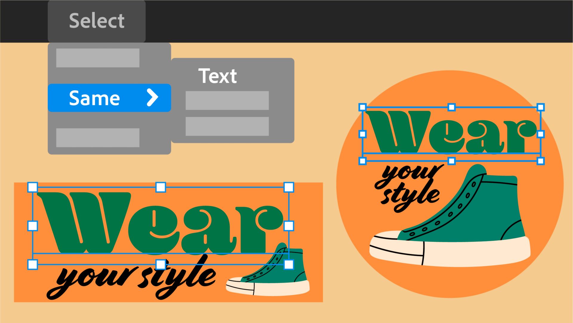 работа с текстом в adobe illustrator