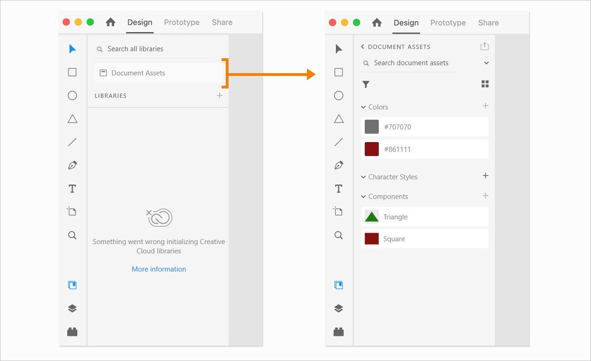 FRL 的 XD“库”面板
