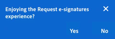 Commentaires pour l’expérience Demander des signatures