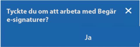 Feedback för upplevelsen Begär signaturer