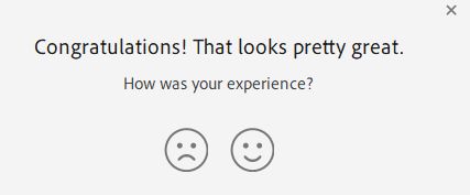 Feedback para tutoriais de introdução