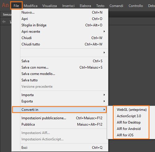 Elenco dei tipi di documenti consentiti per la conversione