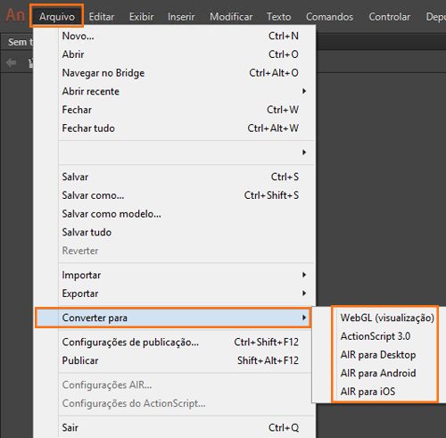 Lista de tipos de documentos permitidos para conversão
