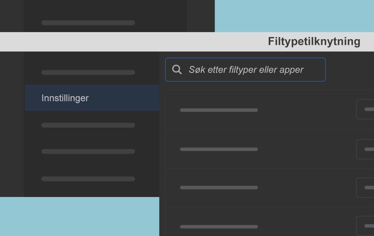 Forbedringer i filtypetilknytninger