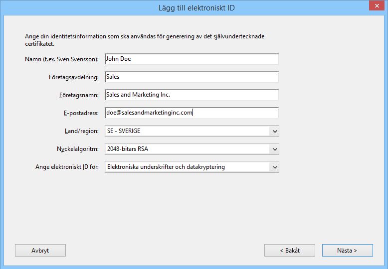 Skriv dina ID-uppgifter