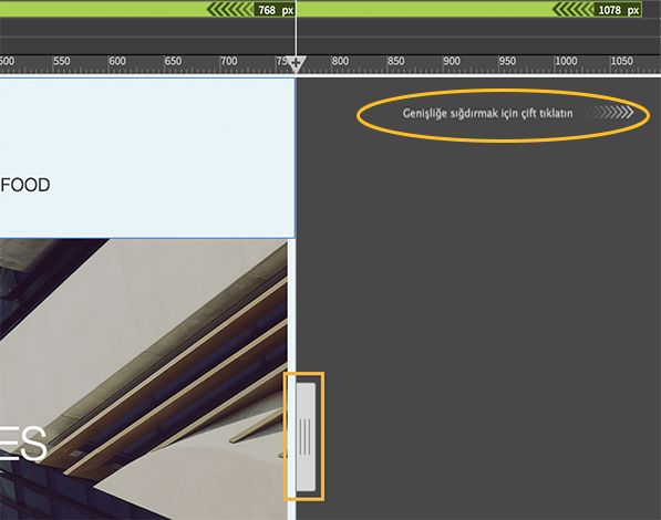 Görünümü yeniden boyutlandırma