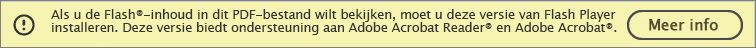 Bericht om aan te geven dat Flash-content is verwijderd