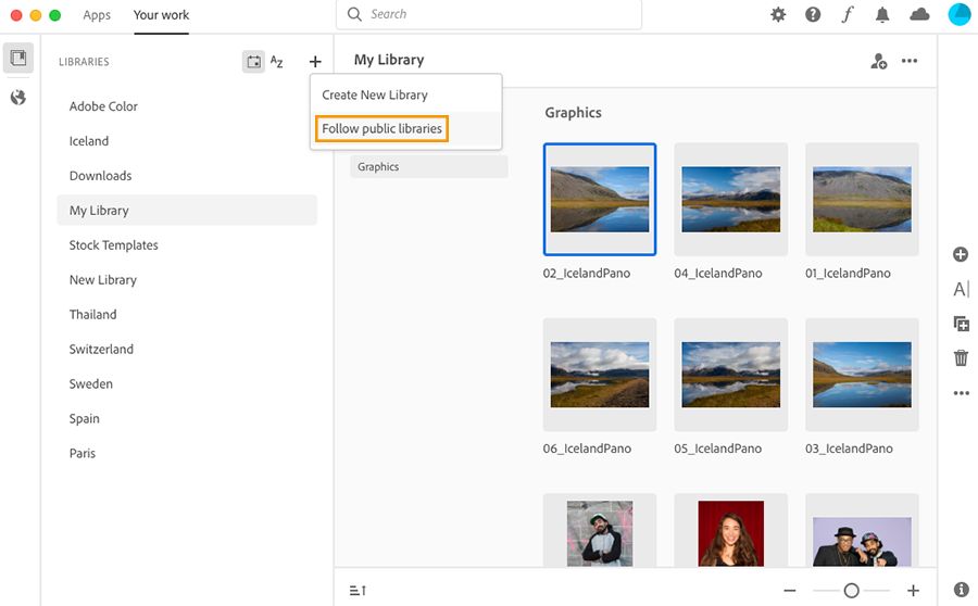 공개 라이브러리 팔로우