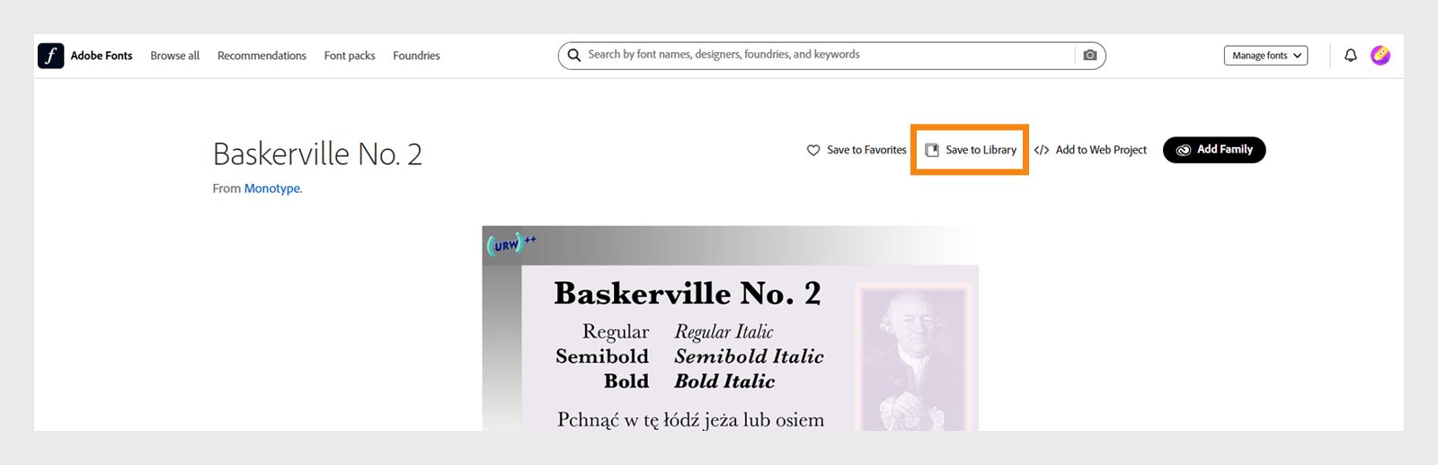 Selecteer het pictogram Opslaan in bibliotheek naast het pictogram Opslaan in favorieten.