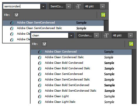 Wyszukiwanie czcionek w programie Photoshop