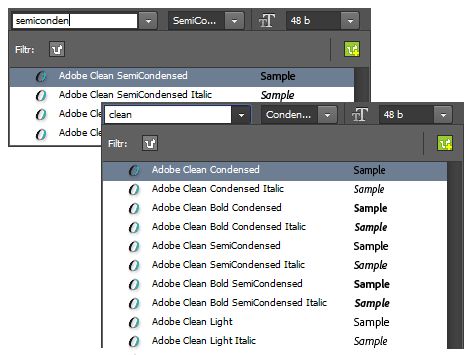 Photoshop – Vyhledávání písem