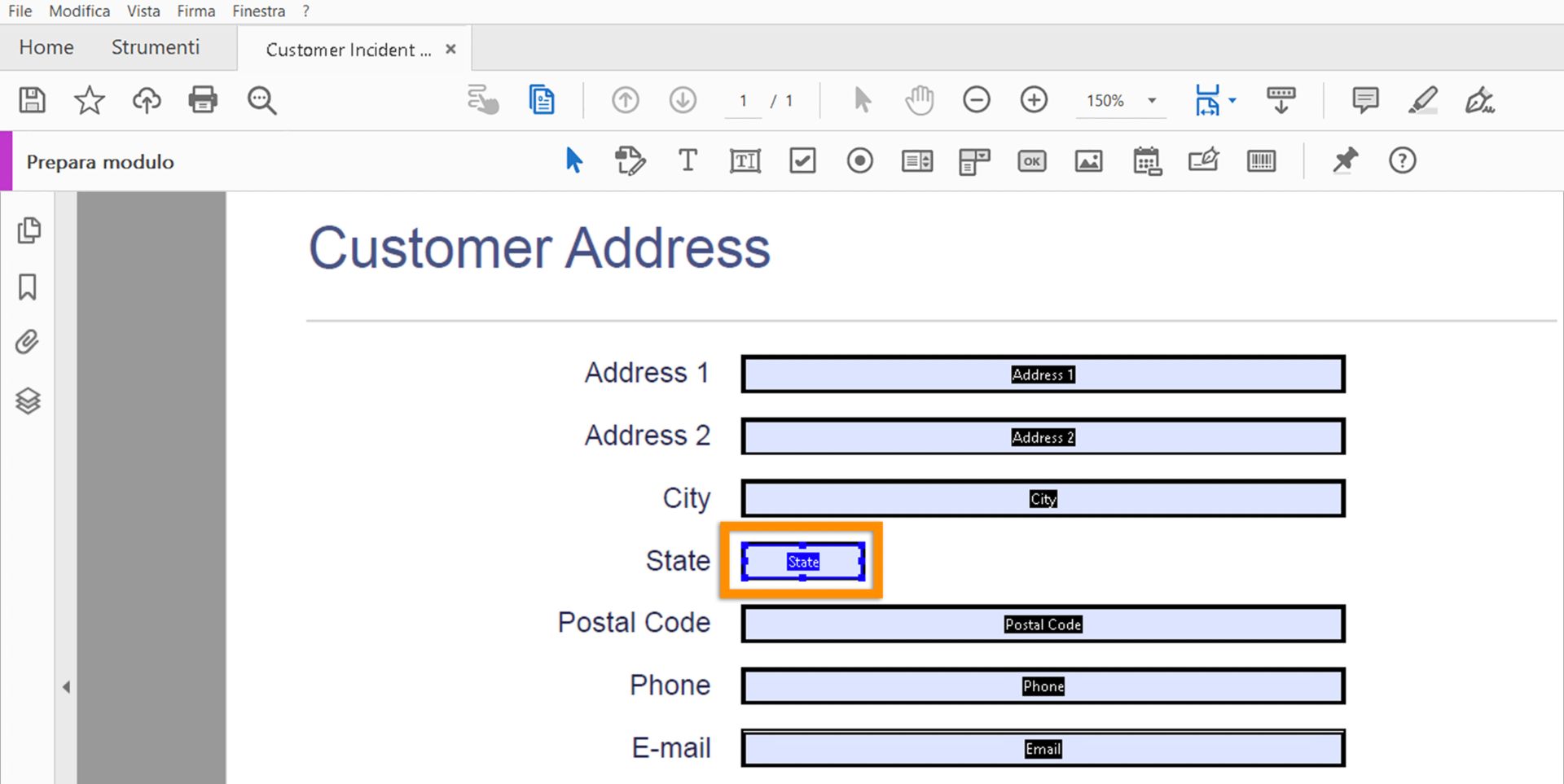 Usare il tasto Tab per passare da un campo all’altro durante la modifica