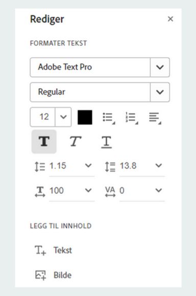 Formateringsalternativer