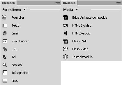 Wijzigingen in opties voor Media en Formulier