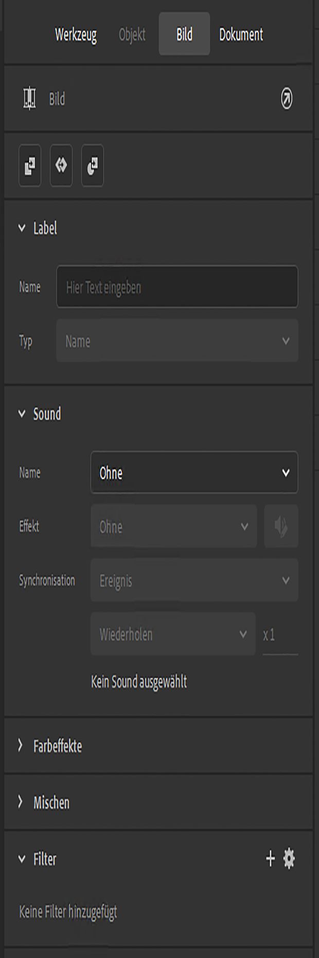 Eigenschafteninspektor für Bilder