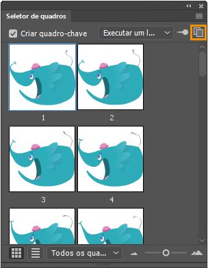 Iniciar o novo painel Seletor de quadro