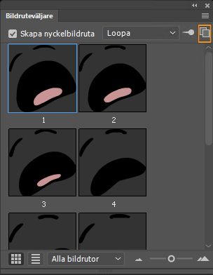 Starta ny bildruteväljarpanel
