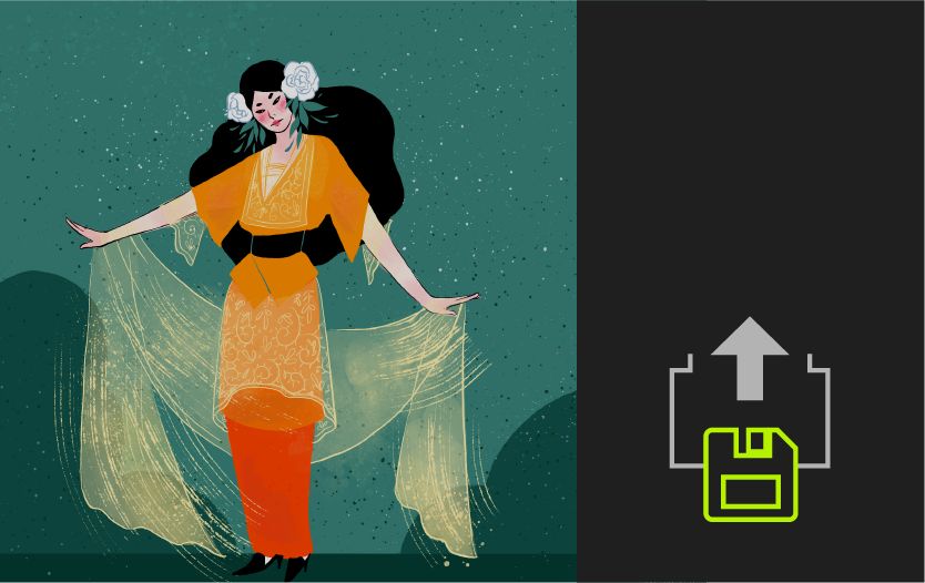 ¿Puedo guardar mis ilustraciones de Adobe Fresco en Dropbox?