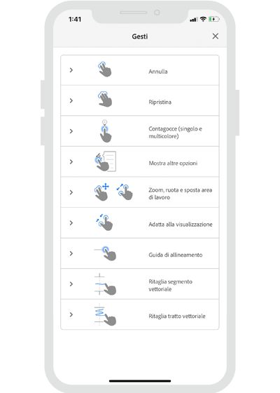 Gesti di Fresco per iPhone