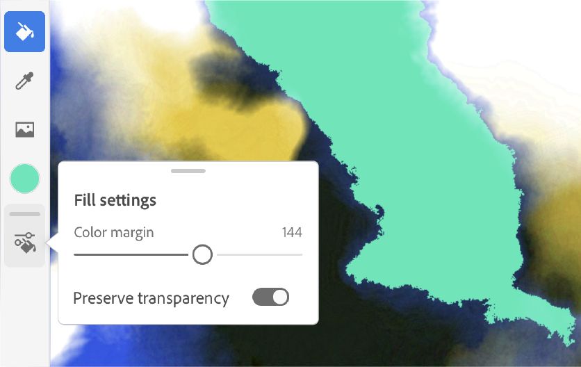 Recolor using fill tool