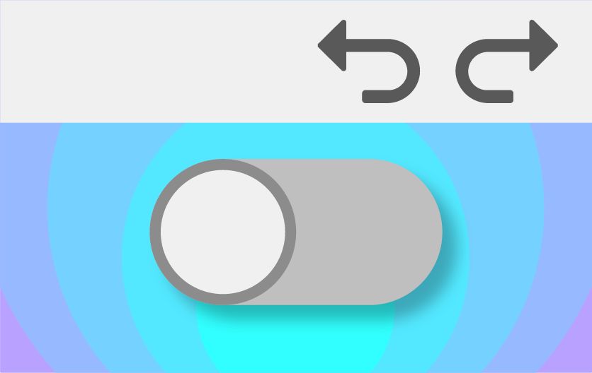 Aprimoramento do gesto Desfazer/Refazer (no iOS)