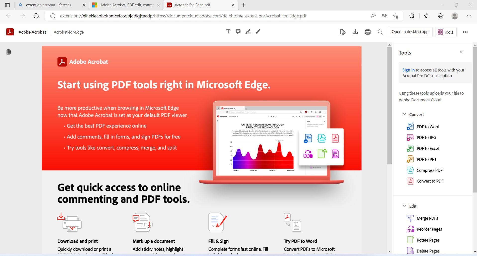 Üdvözlő PDF – Első használat
