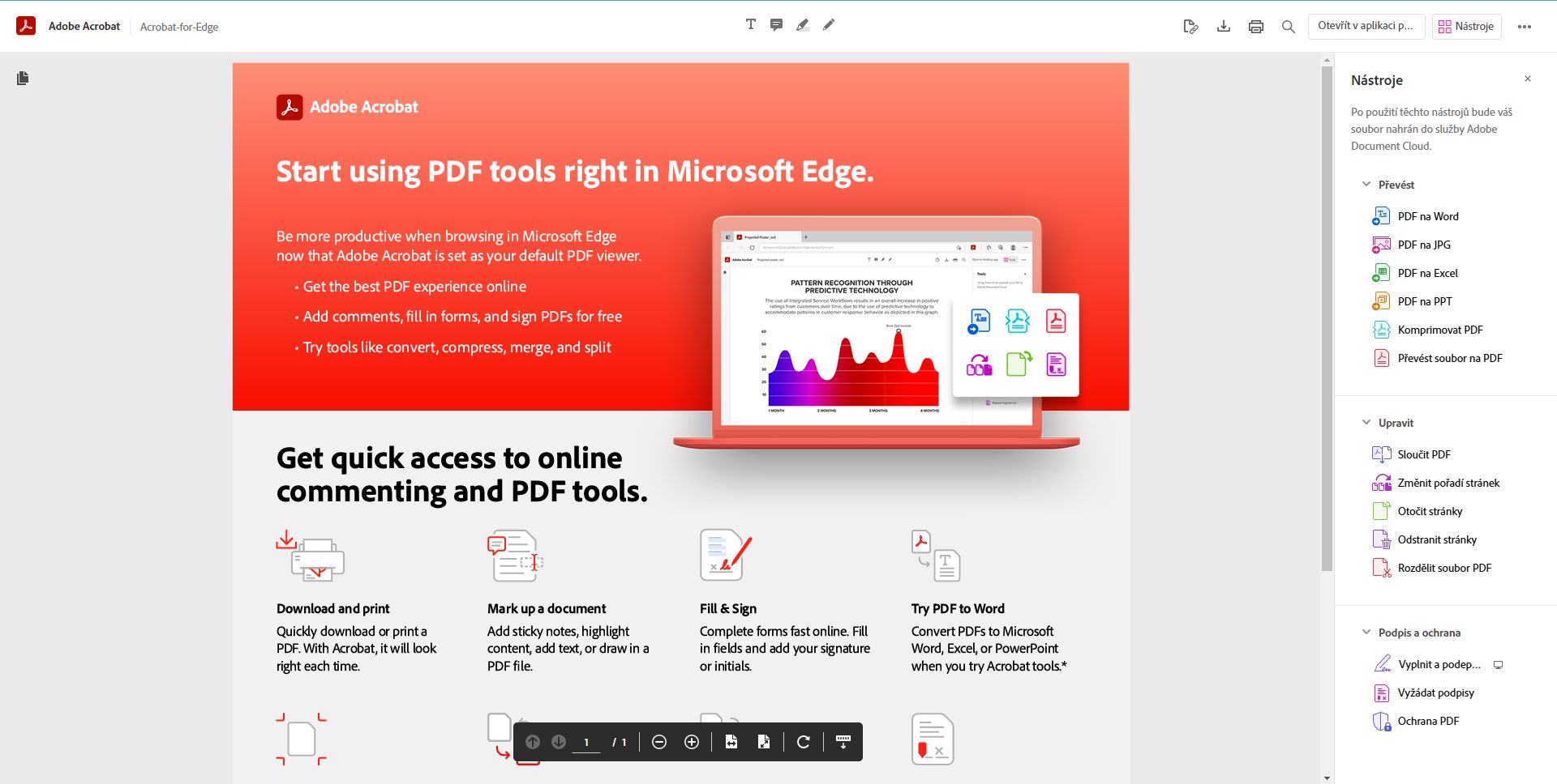 Uvítací soubor PDF – Prvotní zkušenost
